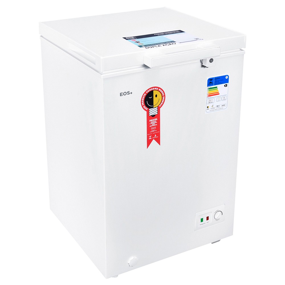 Freezer EOS Eco Gelo 110L 1 Porta Horizontal Degelo Manual