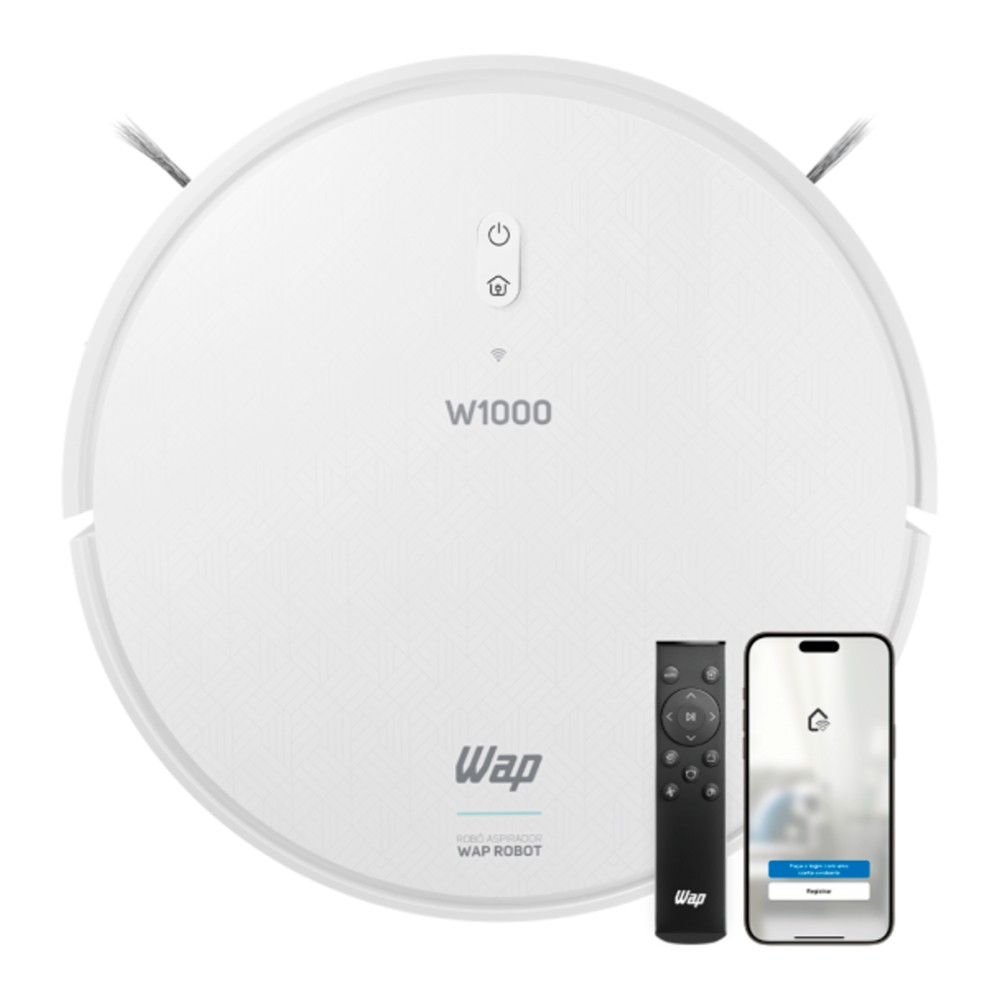 Aspirador de Pó e Água Robô Inteligente W1000 Wap