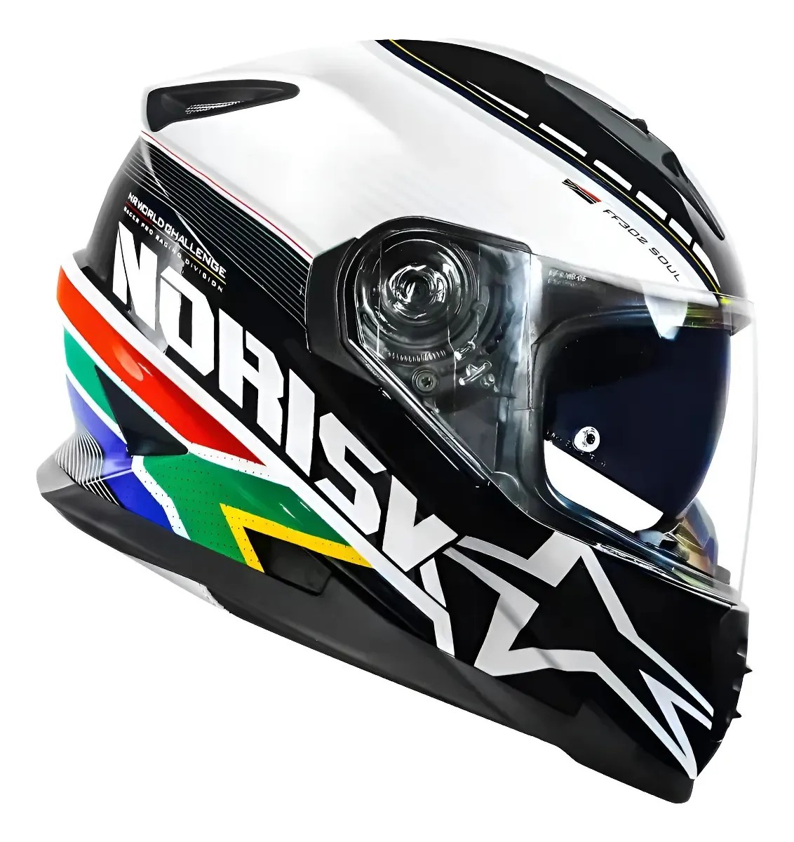 Capacete Moto Norisk Ff302 Soul Grand Prix Africa Do Sul