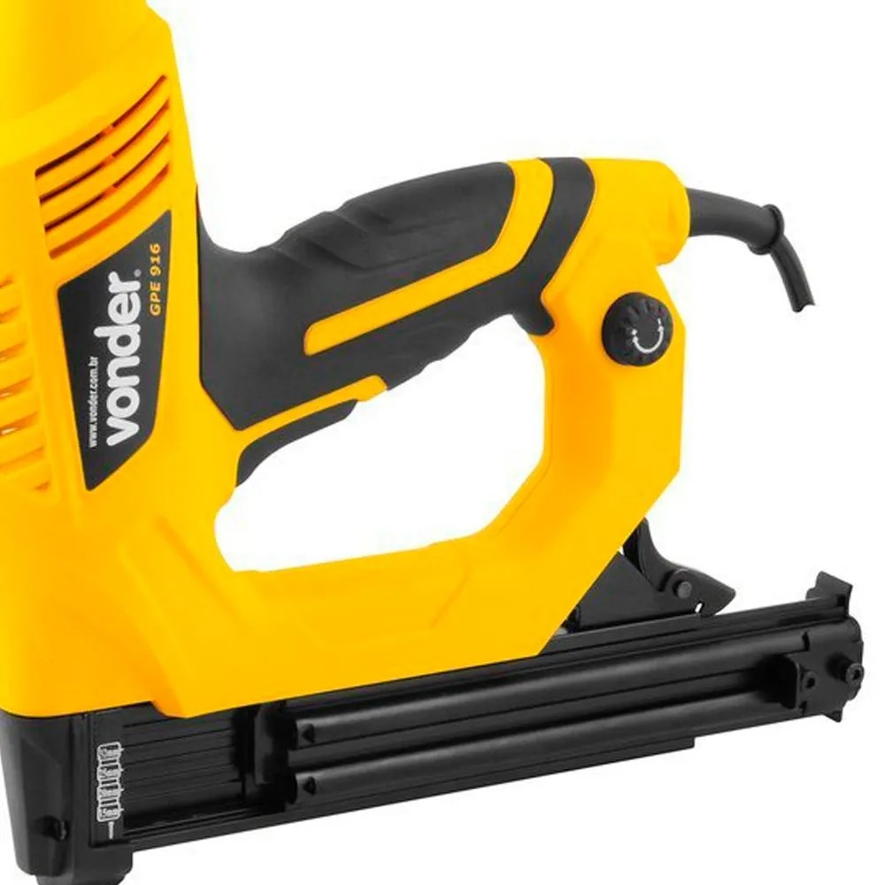 Grampeador Pinador Elétrico GPE916 para Grampos Tipo 600 de 16 e 19mm e Pinos Tipo F 15,20 e 25mm – VONDER-6001916127