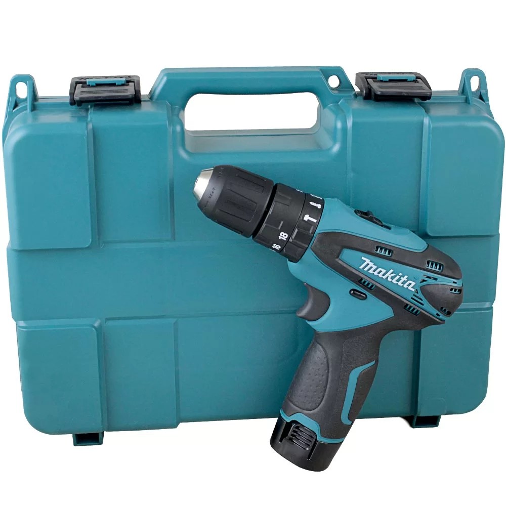Parafusadeira/Furadeira de Impacto a Bateria 12V Li-Ion com Carregador 2 Baterias e Maleta – MAKITA-HP330DWE