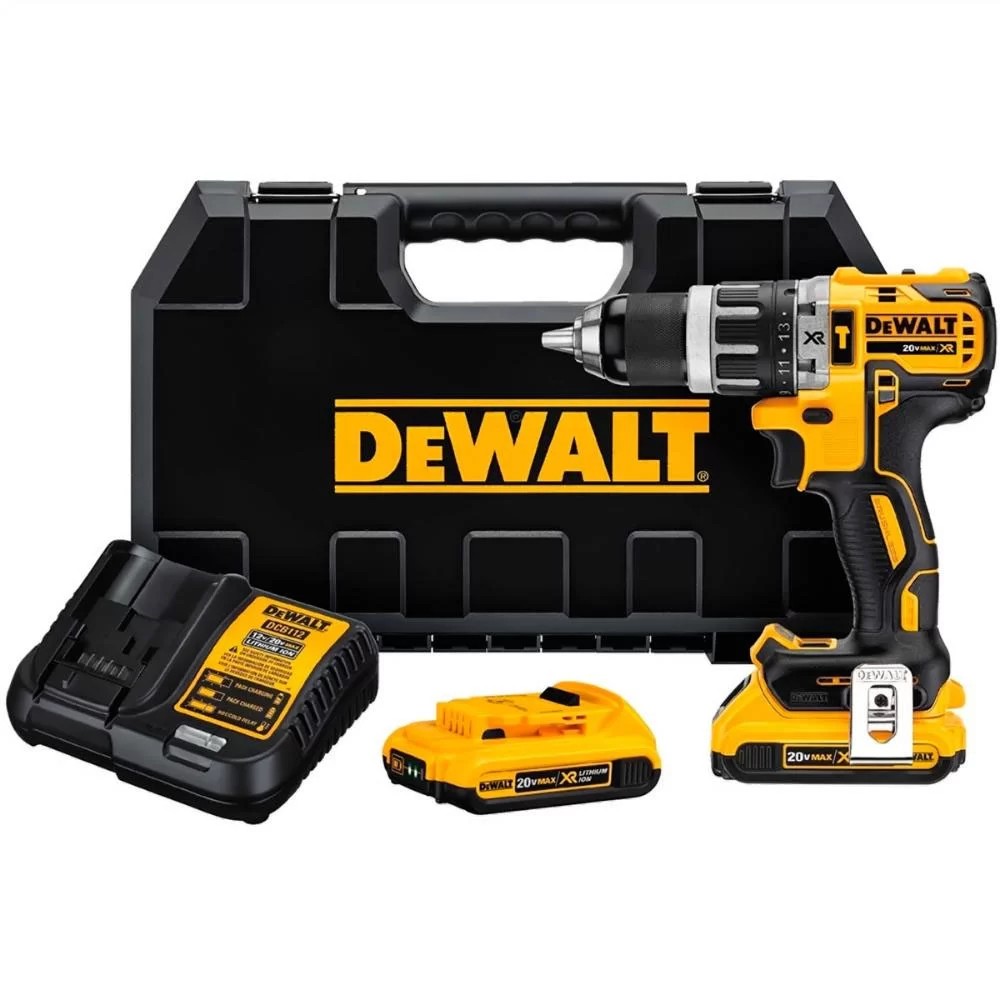 Parafusadeira Furadeira de Impacto Brushless 1/2 Pol. 20V com 2 Baterias Carregador e Maleta – DEWALT-DCD796D2