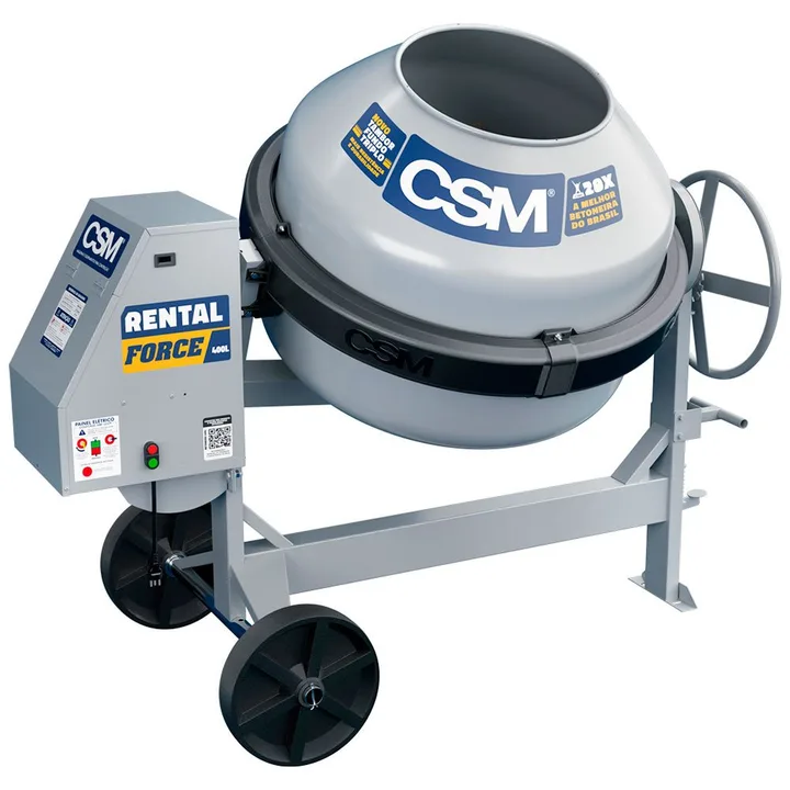 Betoneira Rental Force 400L 2CV Trifásico 380V CSM-71000250