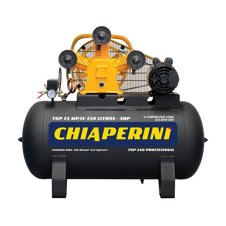 Compressor Ar Top15Mp3V 150L C/Mt 3Hp 220/380 - Chiaperini