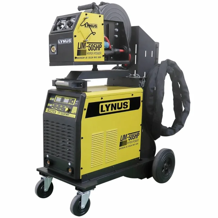Máquina Inversora de Solda MIG/MAG/MMA/TIG 500A 220/380V Trifásica LYNUS-LIM-505HP