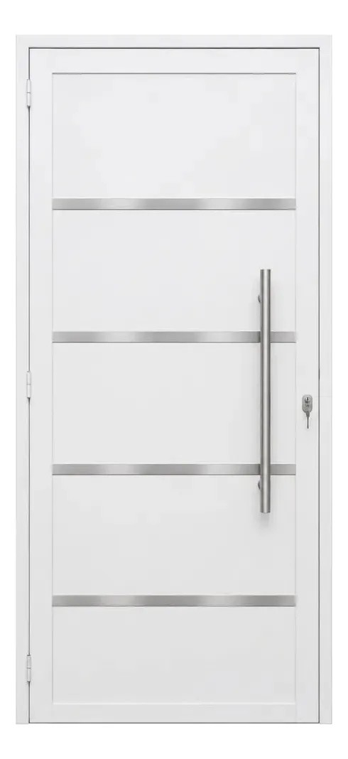 Porta Lambril C/puxador Frisada 2,10 X 0,90 Branco Direita