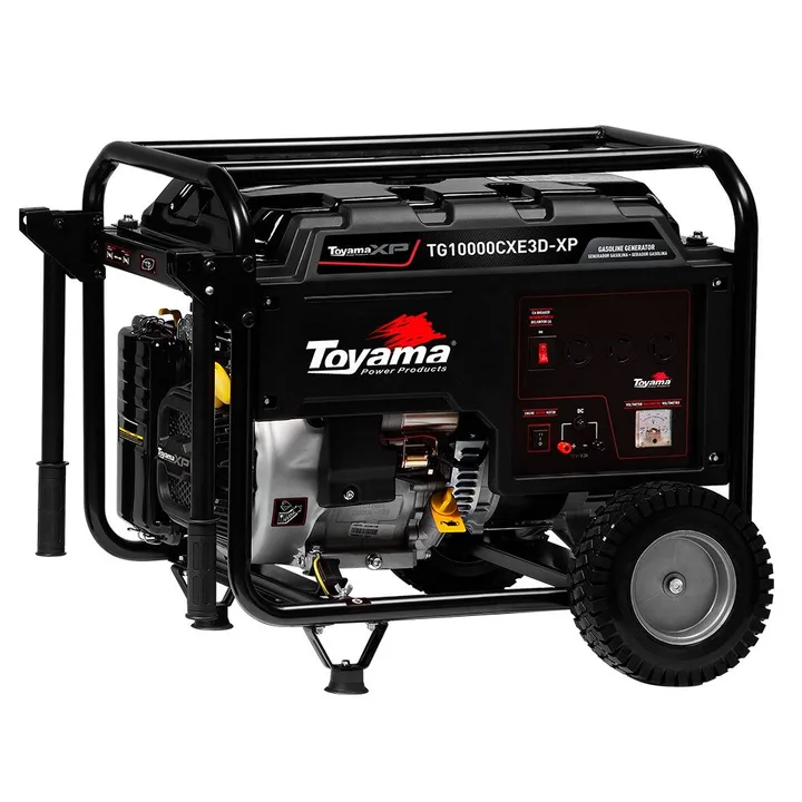 Gerador de Energia a Gasolina 4T 459CC 11.25kVA Trifásico TG10000CXE3D-XP com Partida Elétrica TOYAMA-201-035
