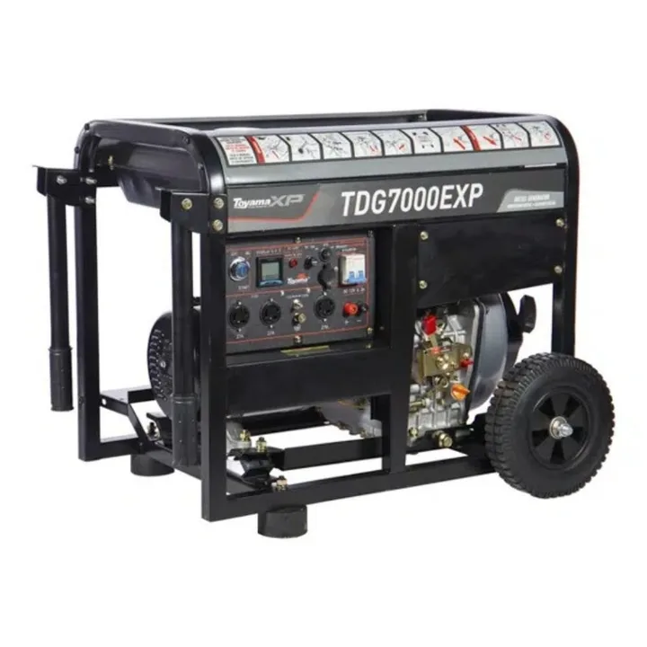 Gerador XP ATS Ready Diesel 418cc 6 kVA partida Manual e Elétrica / TDG7000EXP TOYAMA