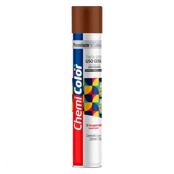 Tinta Spray Uso Geral Marrom 250 ml CHEMICOLOR-0680520
