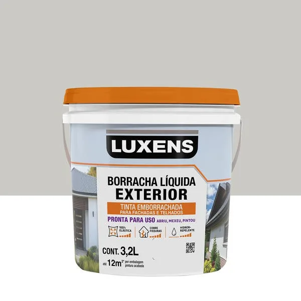 Tinta Emborrachada Fosco Standard Externo Crômio 3,2L Luxens