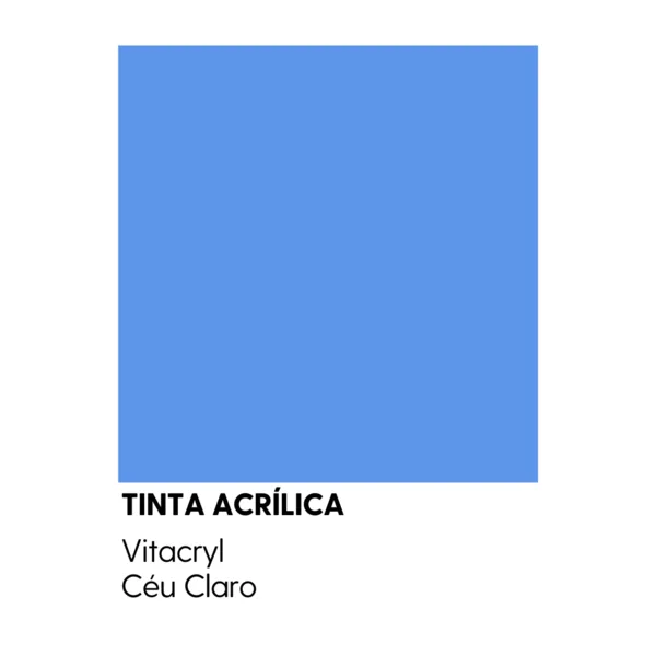 Tinta Emborrachada Acetinada Azuis - Céu Claro - 3 6 Lts