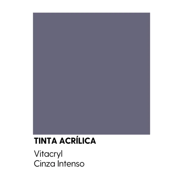 Tinta Emborrachada Acetinada Cinzas - Cinza Intenso - 3 6 Lts