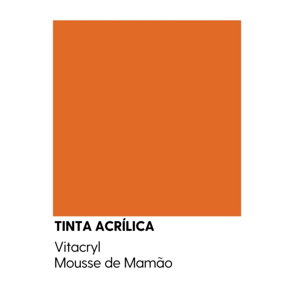 Tinta Emborrachada Acetinada Laranjas - Musse De Mamão - 3 6 Lts