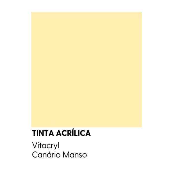 Tinta Emborrachada Acetinada Amarelos - Canário Manso - 3 6 Lts