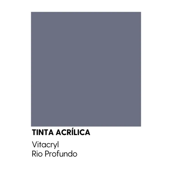 Tinta Emborrachada Acetinada Cinzas - Rio Profundo - 3 6 Lts