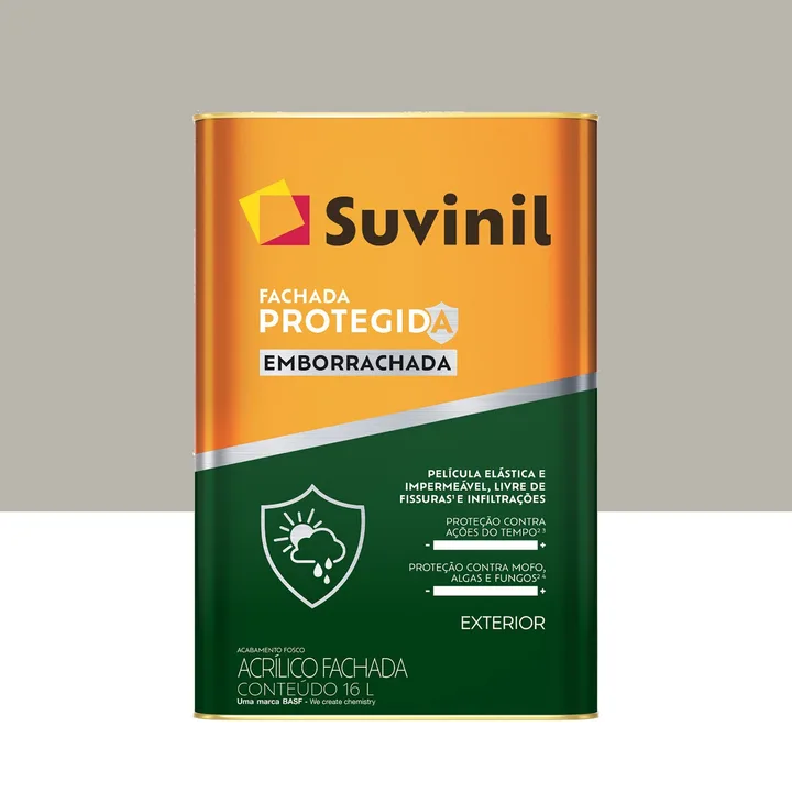 Tinta Fosco Emborrachada Fachada Protegida Elefante 18L Suvinil