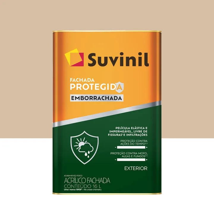 Tinta Fosco Emborrachada Fachada Protegida Camurça 18L Suvinil