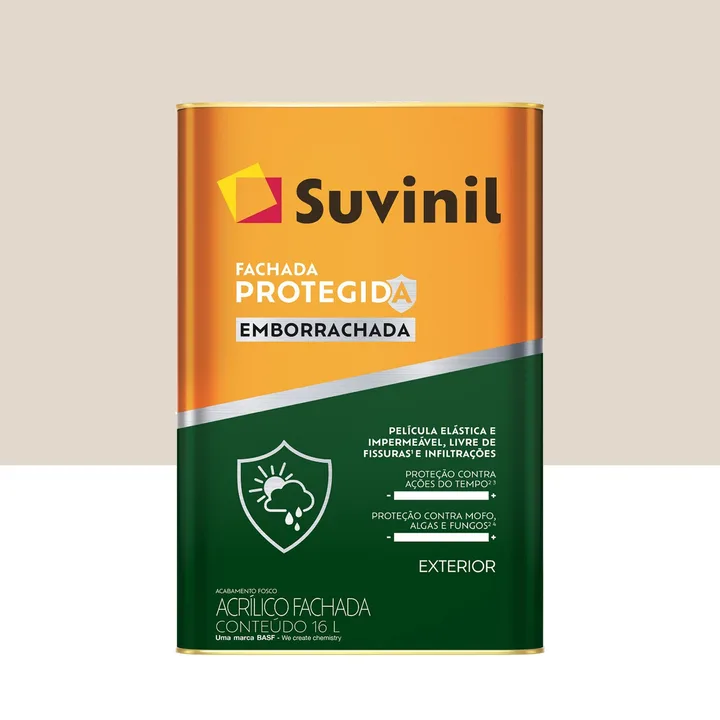 Tinta Fosco Emborrachada Fachada Protegida Algodão Egípcio 18L Suvinil
