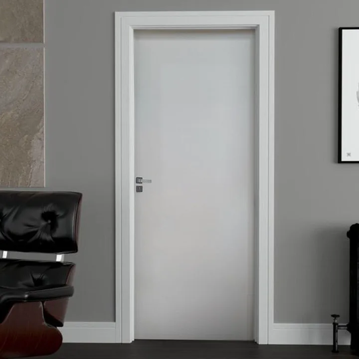 Kit Porta De Madeira 210x82cm Batente 9,5cm Lisa Primer Uniportas