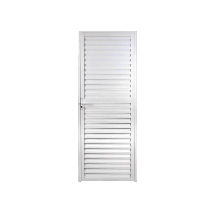 Porta de Alumínio Laminada 210x60cm Linha Solida MGM Branco