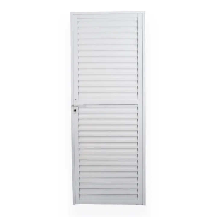 Porta de Alumínio Laminada 210x80cm Soft Plus MGM Branco