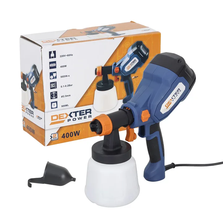 Pistola de Pintura Elétrica 900ml 400W Dexter PLD3120