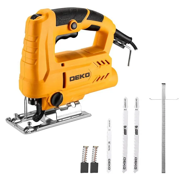 Serra Tico Tico 550W Velocidade Variável Ação Pendular Lâmina Engate Rápido DEKO-DKJS55G65