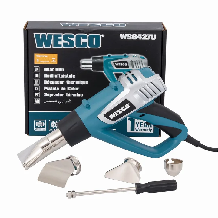 Soprador Térmico Wesco WS6427U 1800W com 3 Estágios de Temperatura