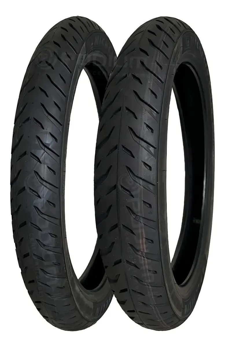 Pneu Honda Biz 125 80/100-14 + 60/100-17 Michelin