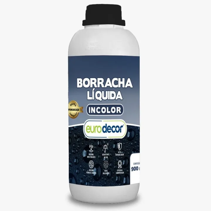Manta Líquida Emborrachada Incolor 900ml - Tinta Impermeabilizante EURODECOR-03.01.01.0069