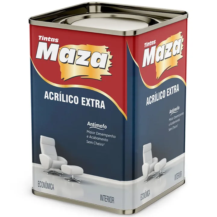 Tinta Acrílica Extra Prata Fosco 18L MAZA-28373