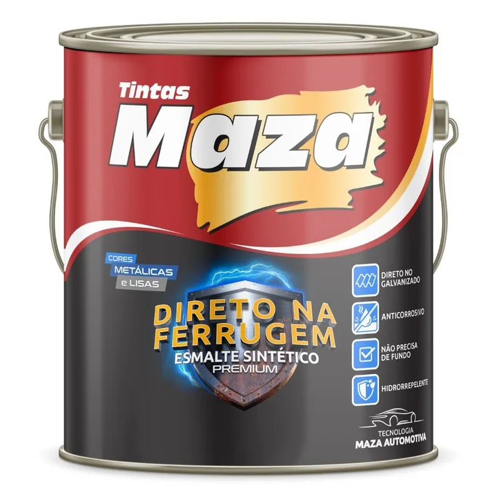 Tinta Esmalte Sintético Metálico Ouro Antigo 3,6 Litros MAZA-18760