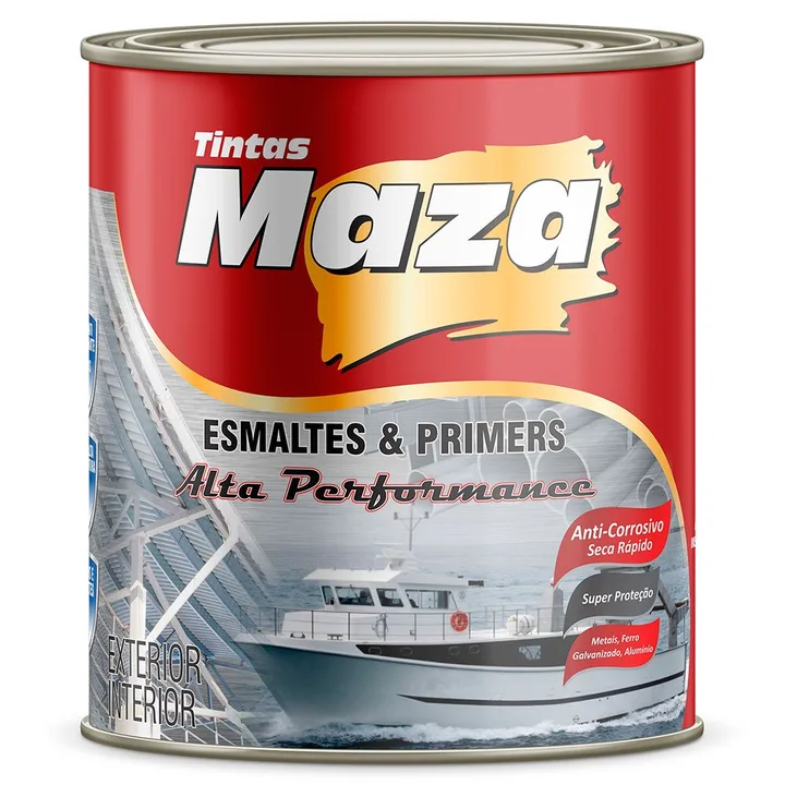 Tinta Alta Temperatura 600° Preto Fosco 900ml MAZA-14965