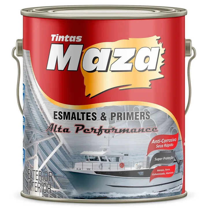 Tinta Alta Temperatura 600° Preto Fosco 3,6 Litros MAZA-14966