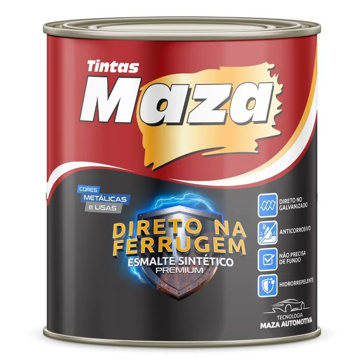 Tinta Esmalte Sintético Metálico Bronze 900ml MAZA-18764
