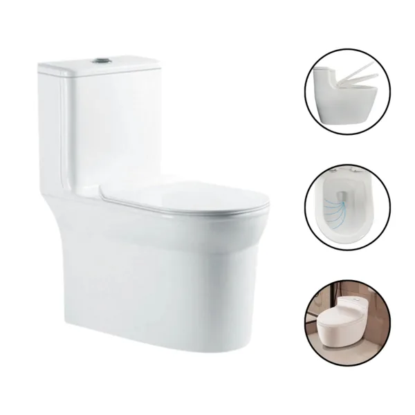 Vaso Sanitário Monobloco Esmaltado Kit Completo Xambre Mx101 Branco