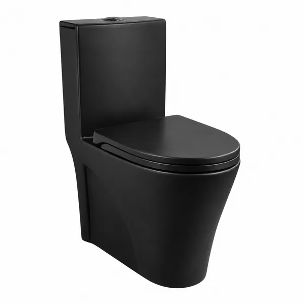 Vaso Sanitário Monobloco Londres Preto Caixa Acoplada Dual Flush 3/6L Vortex Soft Close Stillus Home