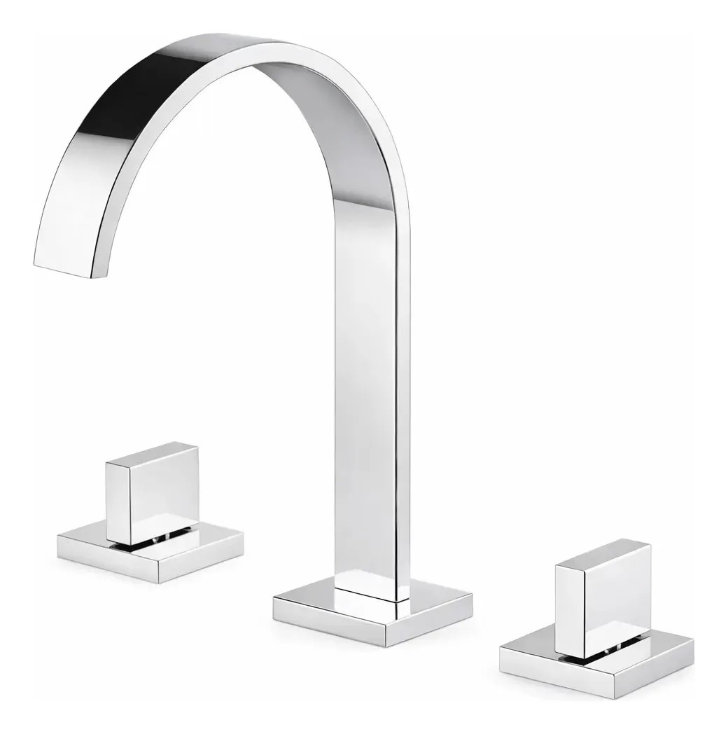 Torneira Misturador Lavatório Slim Bicomando Luxo Cromado