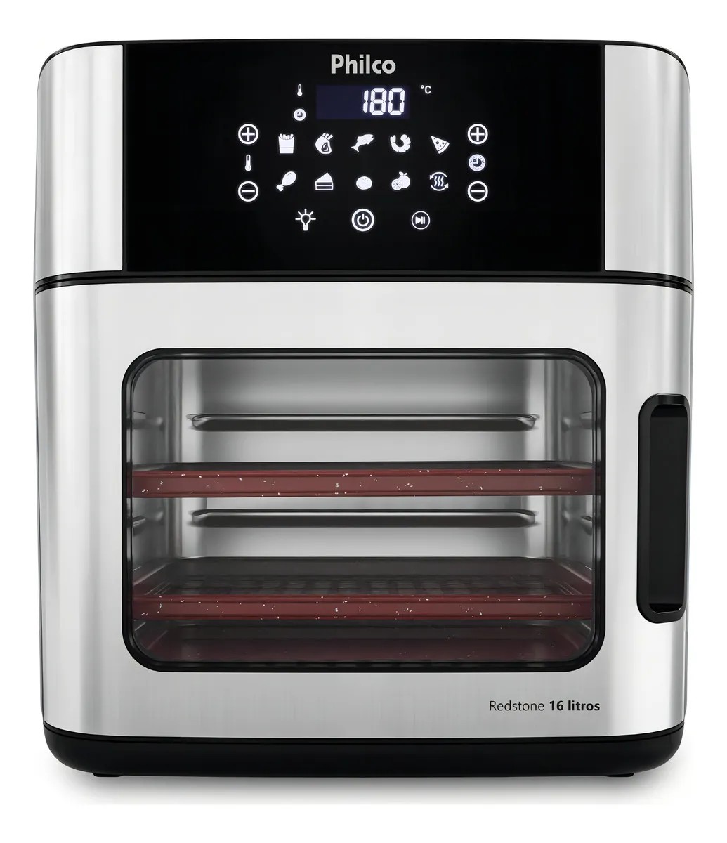 Fritadeira Air Fryer Philco PAF16A 4 Em 1 Painel Digital 16l Preto